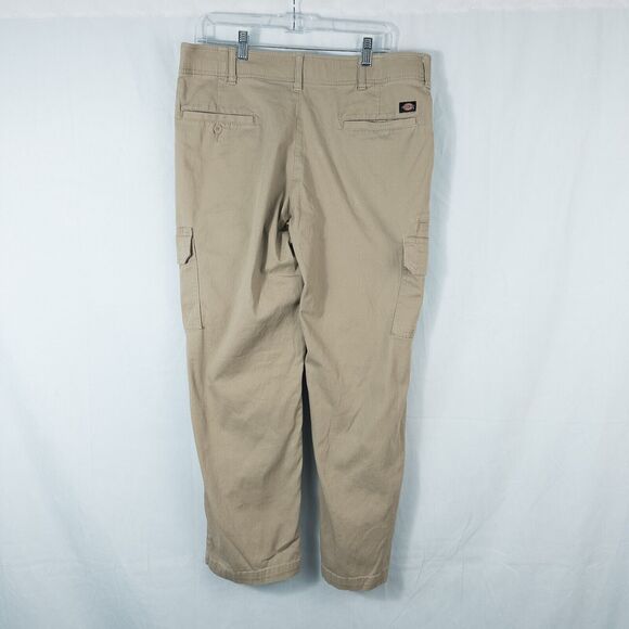 Dickies Flex Cargo Work Pant Mens 36x30 Regular Fit Straight Leg Desert Sand - Picture 2 of 15
